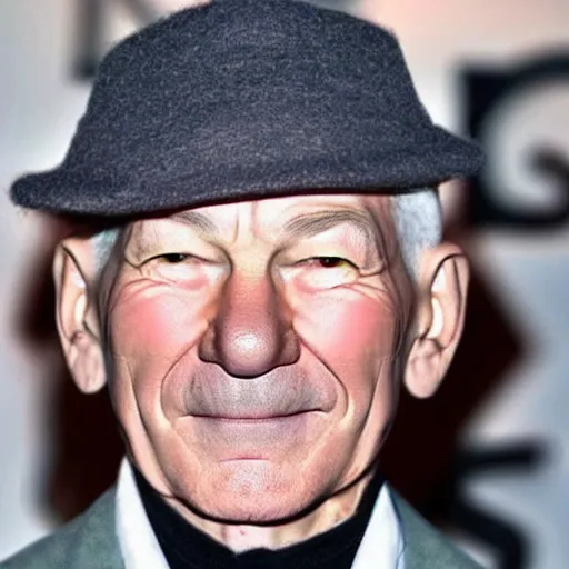 Image similar to patrick stewart mixed with ian mckellen