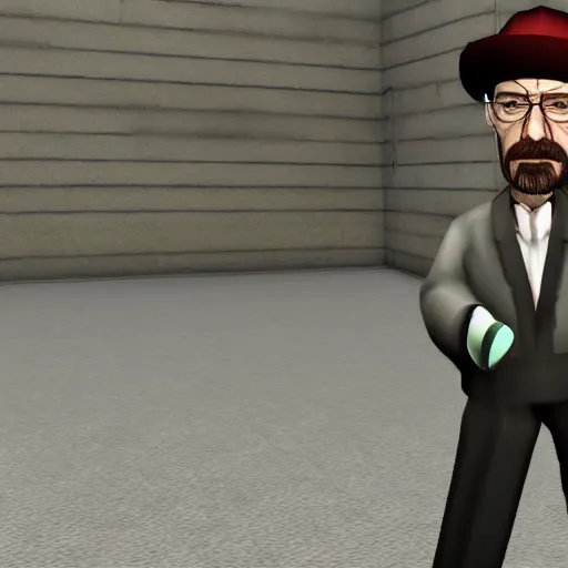 Image similar to walter white in garry's mod, screenshot