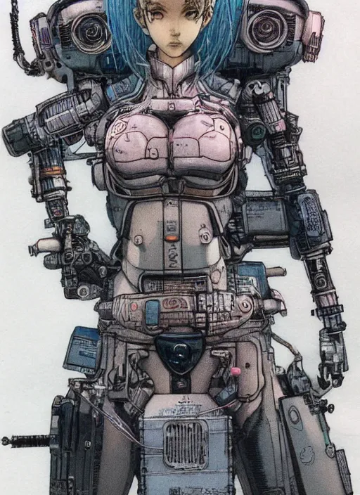 Image similar to a android - girl, 1 / 6 katsuya terada, cyberpunk