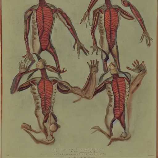 Image similar to a man with four arms, four lets and two heads