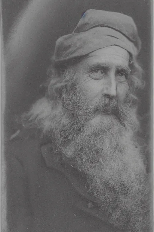 Image similar to a Gelatin-silver print of a grizzled old sea captain