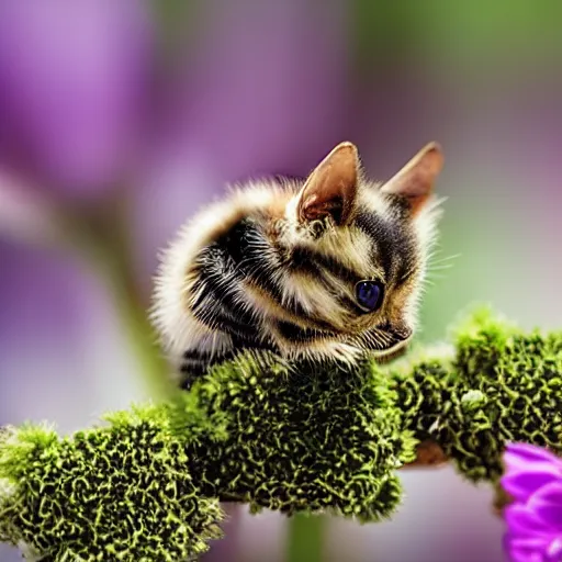 Image similar to photo of a bee that looks like a kitten