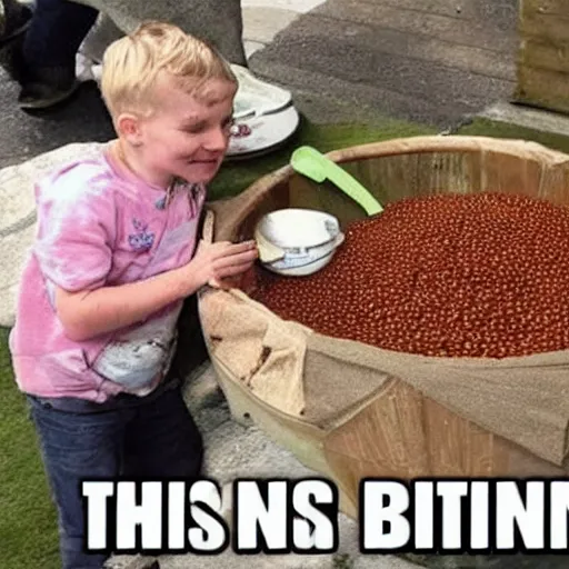 Image similar to meme about british beans