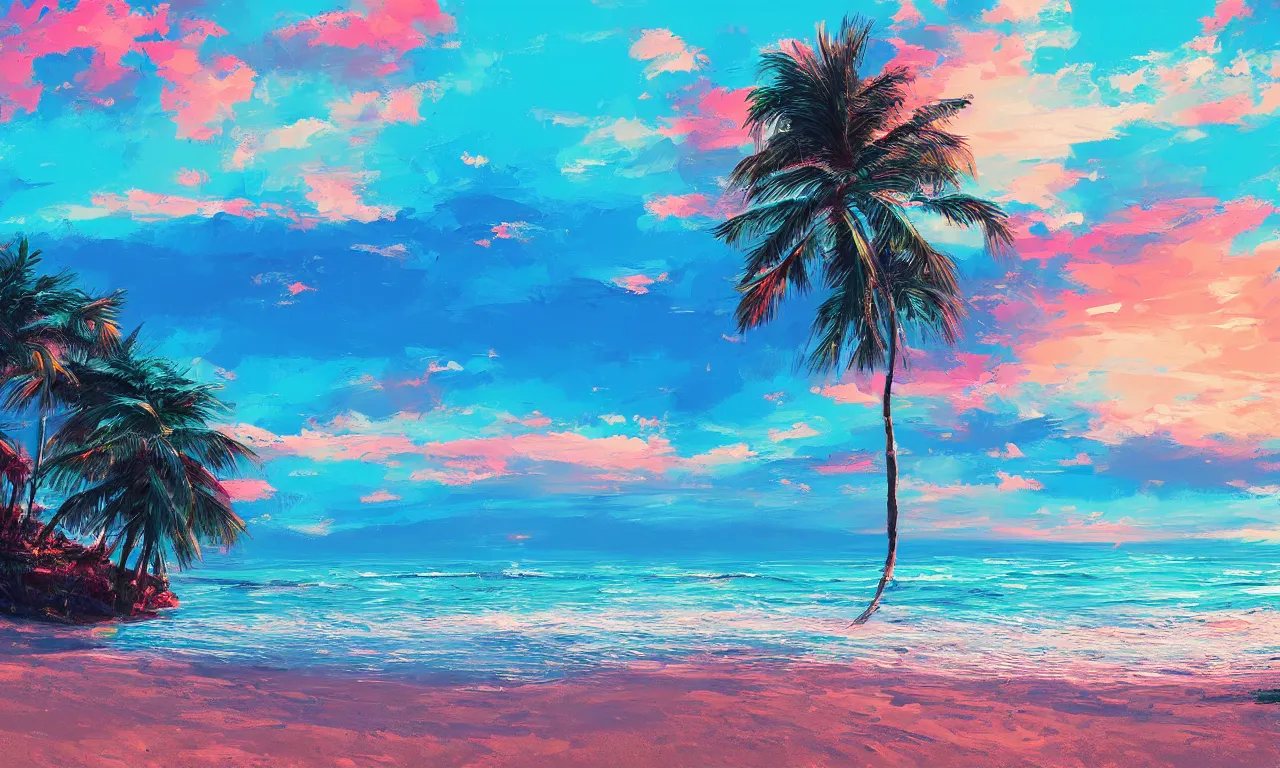 Image similar to paradise beach by alena aenami artworks in 4 k