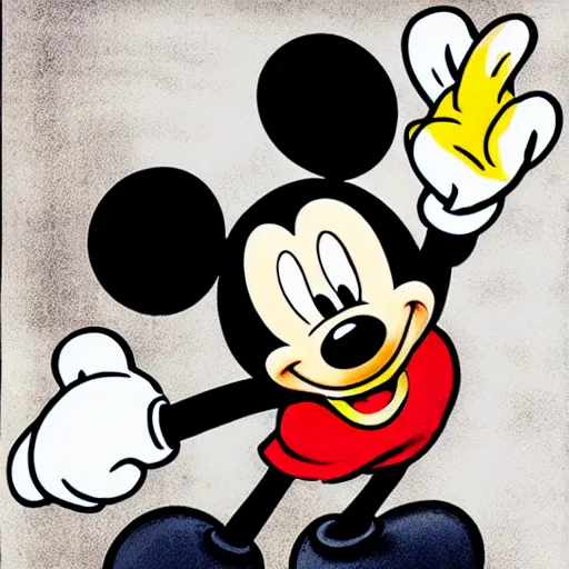 Prompt: strong Mickey mouse