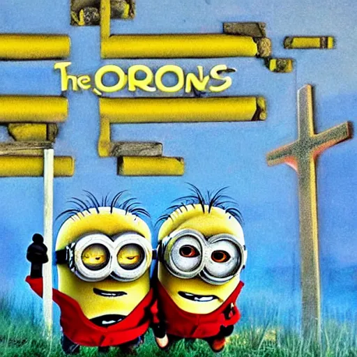 Image similar to Minions at the Christ crucification