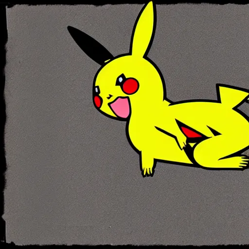 Image similar to real Pikachu skeleton photograph, highly detailed, 8K