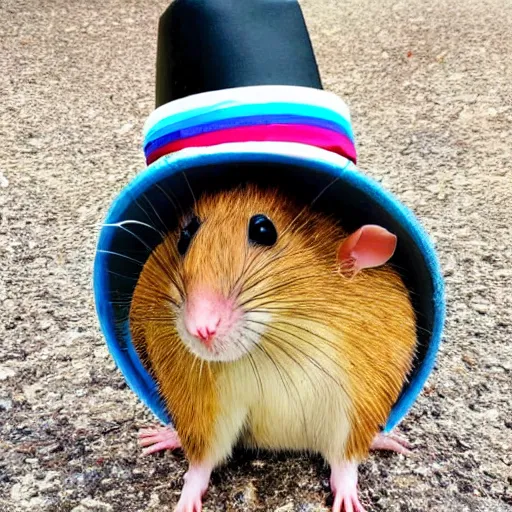 Image similar to photo of a rat wearing a sombrero