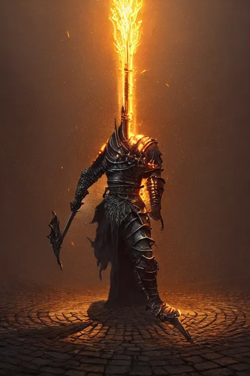 Image similar to dark souls boss, full body, detailed intricate, award winning, highly detailed, sharp focus, cinematic lighting, golden ratio, unreal engine 5, octane render, art by wlop and artgerm and greg rutkowski, masterpiece, trending on artstation, 8 k