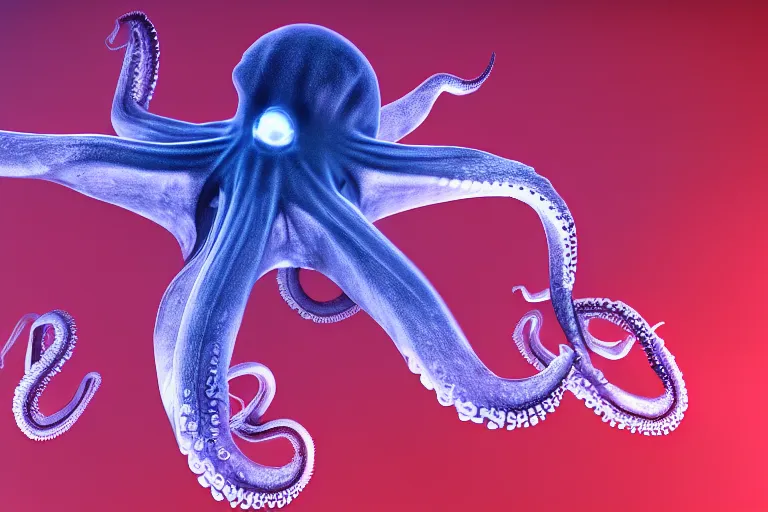 Prompt: an octopus in x - ray, trending on artstation, digital art, 4 k, intricate, octane render, sharp focus