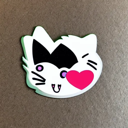 Prompt: cute Cat sticker