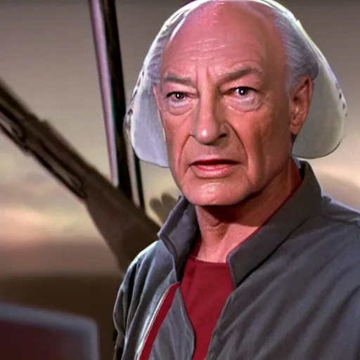 Image similar to caprain picard as a space pirate