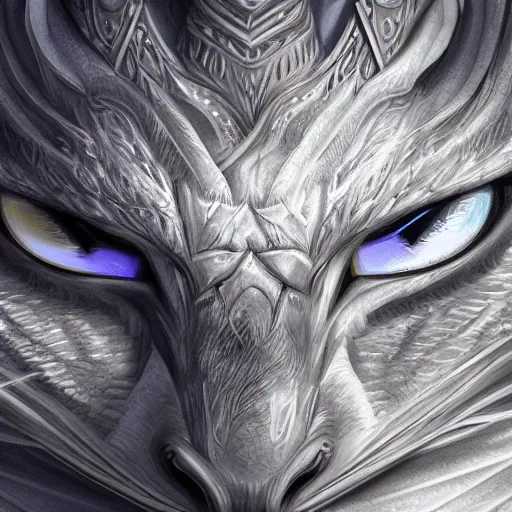 Image similar to a dragon with the face of a cat, digital art, 8k, very detailed