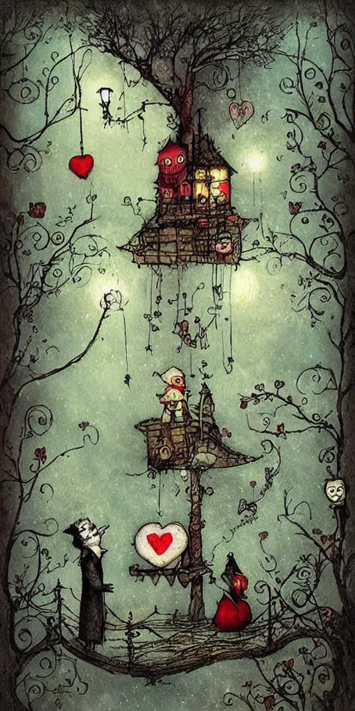 Image similar to a valentine's day scene by alexander jansson