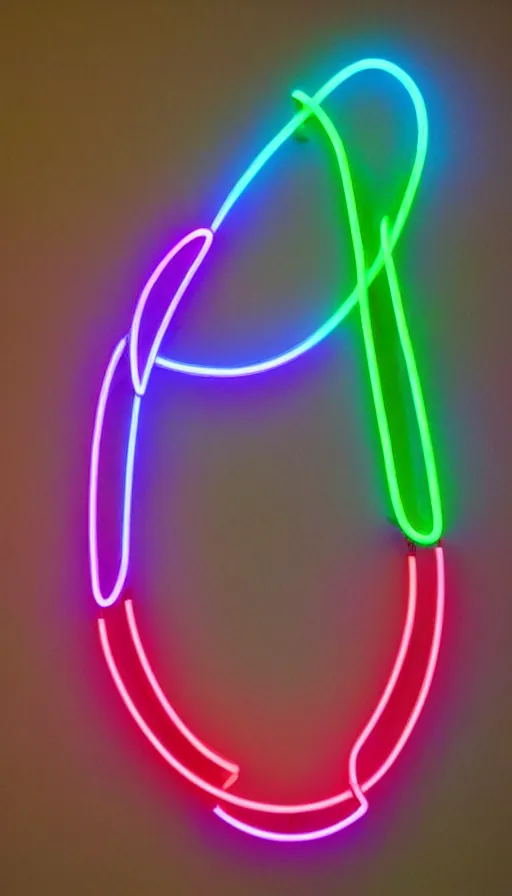 Image similar to a neon infinity sign