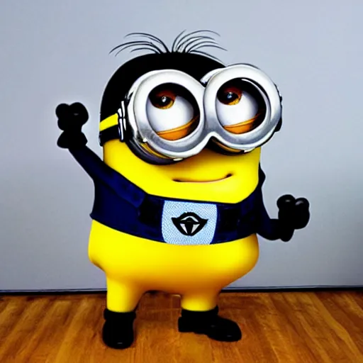 Image similar to minion with 6 pack abs