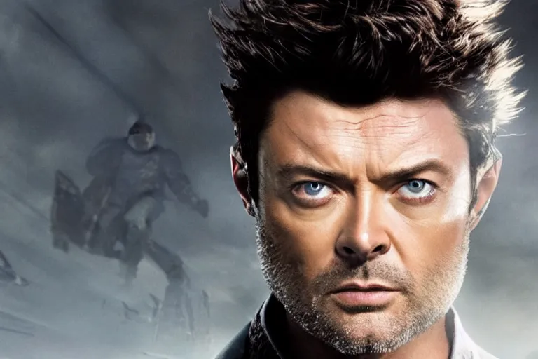 Image similar to film still of Karl Urban as wolverine in new X-men movie, 4k