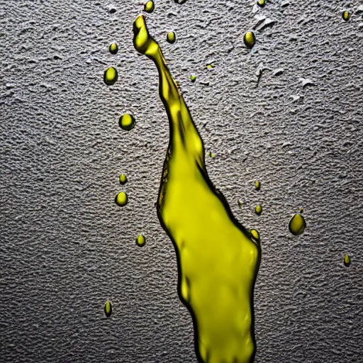 Image similar to hyper realistic photo of urine dripping down a wall