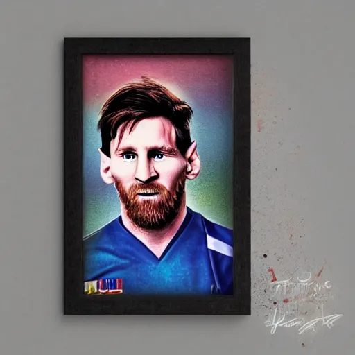 Image similar to lionel messi as nurse, accurate, 30mm, face, soft colours, dramatic lighting, nikon