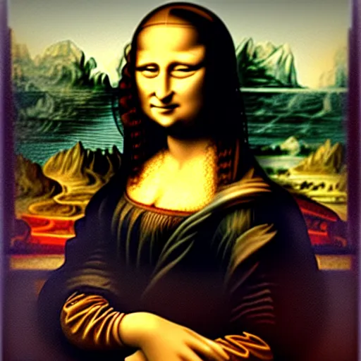 Prompt: mona lisa in the future