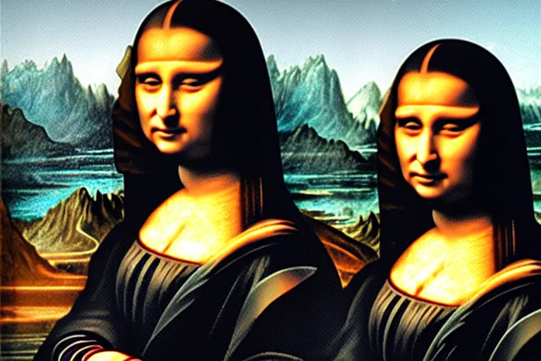 Image similar to Darth vader as mona lisa