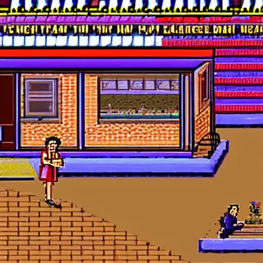 Prompt: Screenshots from Seinfeld: The Game released for the Sega Genesis in 1994