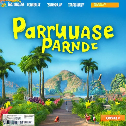 Prompt: paradise world planet