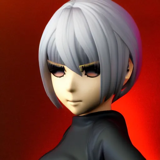 Image similar to blender render of 2B