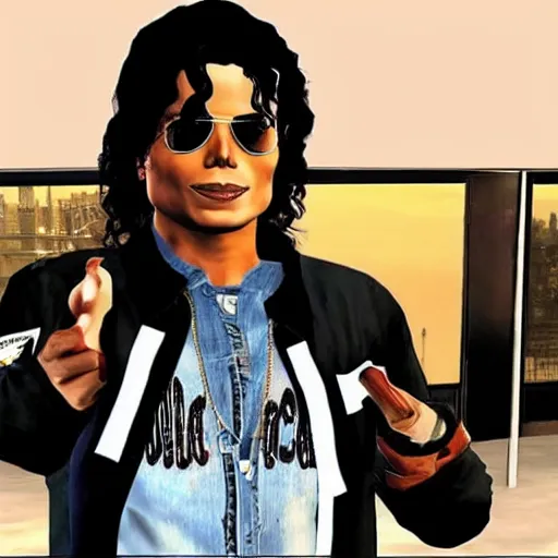 Image similar to “Michael Jackson GTA V Loading Screen”