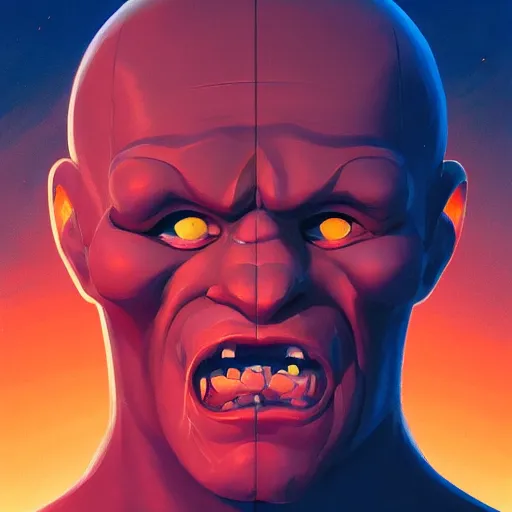 Image similar to face icon stylized minimalist the thing from another world 1 9 5 1, loftis, cory behance hd by jesper ejsing, by rhads, makoto shinkai and lois van baarle, ilya kuvshinov, rossdraws global illumination