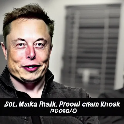 Prompt: elon musk in jail kodak professional