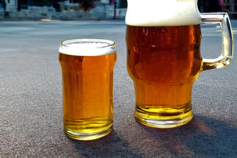 Image similar to beer, ultra realistic!!!, clear weather, golden hour, sharp focus