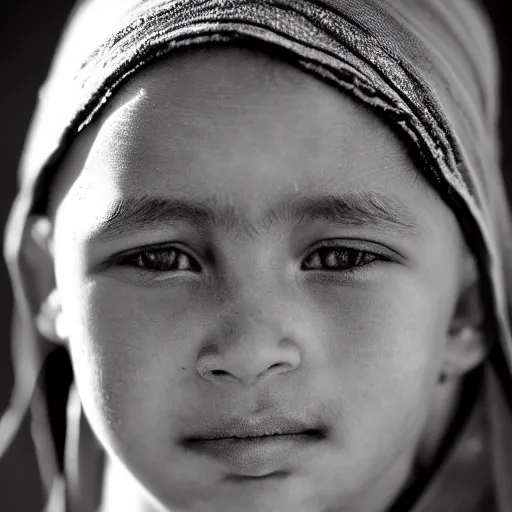 Image similar to portrait of berber girl, black and white garment, hd, realistic, lenhert landrock-H 800