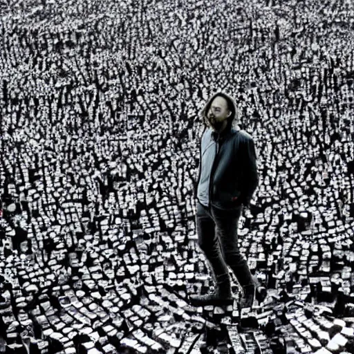 Prompt: Thom Yorke on a giant bird, a photo by John E. Berninger, trending on pinterest, private press, associated press photo, angelic photograph, masterpiece