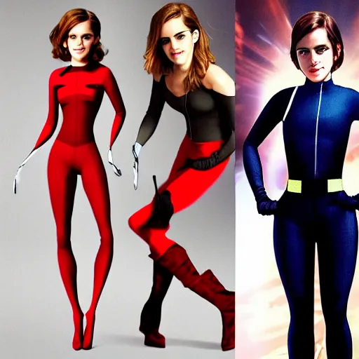Image similar to emma watson as elastigirl