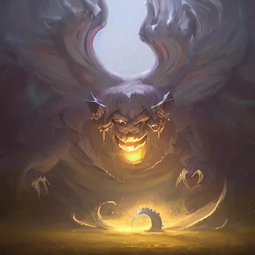 Image similar to Wind monster spirit, dnd style, epic fantasy game art, by Greg Rutkowski, hearthstone artwork