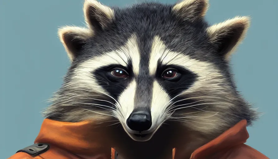 Prompt: Digital painting of Sly Raccoon, hyperdetailed, artstation, cgsociety, 8k