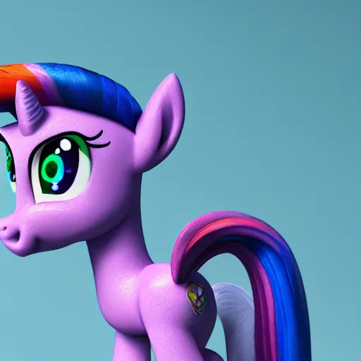 Image similar to my little pony in real life, octane render, ultra detail, ultra realistic, android 8 k