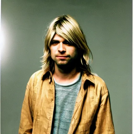 Image similar to a photo of kurt cobain