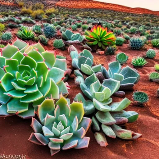 Image similar to A photo of a succulent desert