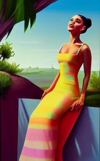 Image similar to painting of Ariana Grande by Balaskas, Christopher