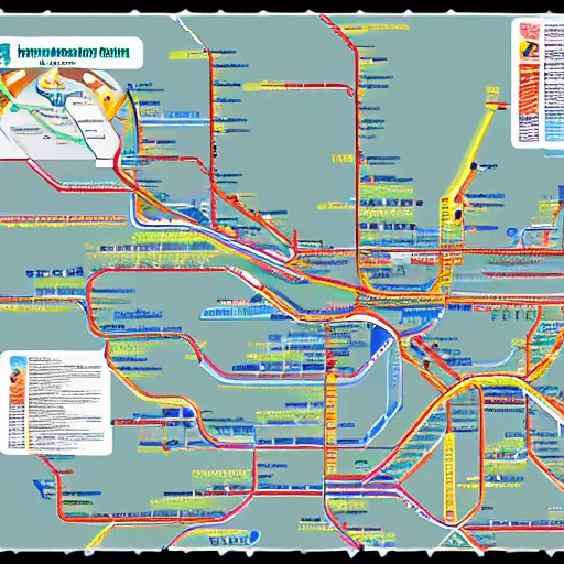 Prompt: subway map of santiago de chile