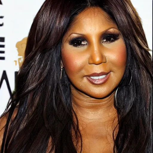 Prompt: toni braxton with long hairstyle