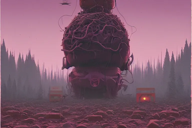 Image similar to humdrum of terror, by simon stalenhag and ansel adams, digital art