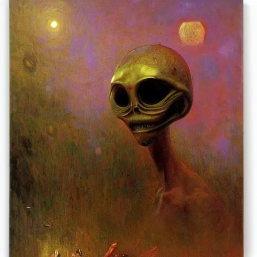 Image similar to alien by ilya repin