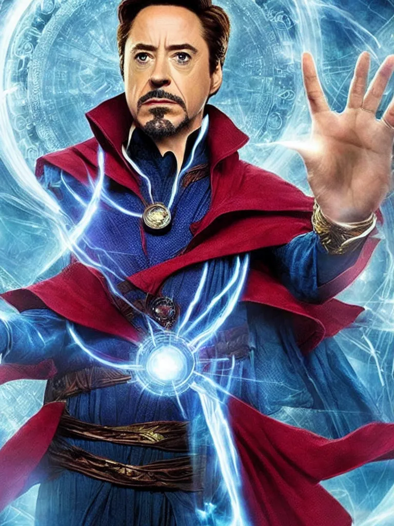 Image similar to Robert Downey Jr as Doctor Strange