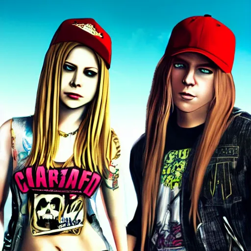 Image similar to Avril Lavigne in GTA 5