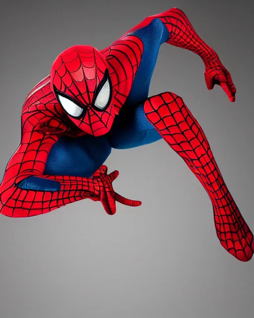 Image similar to spiderman, studio lighting