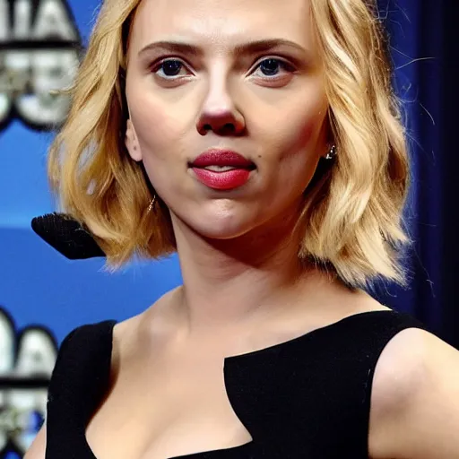 Image similar to scarlett johansson being a hamster