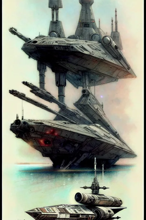 Image similar to (((((1950s star wars ship . muted colors.))))) by Jean-Baptiste Monge !!!!!!!!!!!!!!!!!!!!!!!!!!!